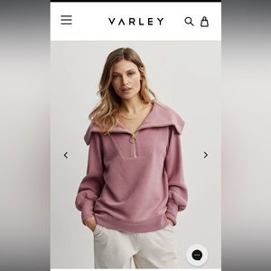 Varley Vine Half Zip Pullover - Nostalgia Rose